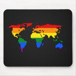LGBT-Weltkarte Mousepad