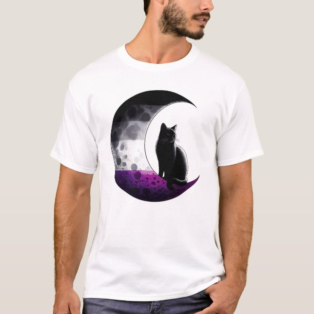 LGBT-Weltraum-Katzenmoon LGBT T-Shirt (Vorderseite)