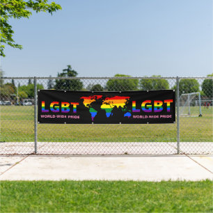 LGBT WELTWEITES PRIDE PARADE BANNER
