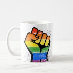 LGBT Widerstand Faust Kaffeetasse