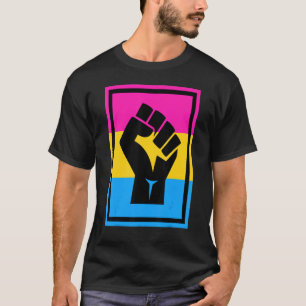 Lgbt Widerstand Faust Vintage Hand Pansexuelle Fla T-Shirt
