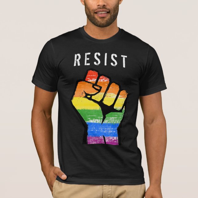 LGBT-Widerstandsfalte T-Shirt (Vorderseite)