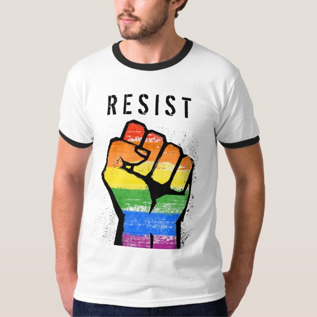 LGBT-Widerstandsfalte T-Shirt (Vorderseite)
