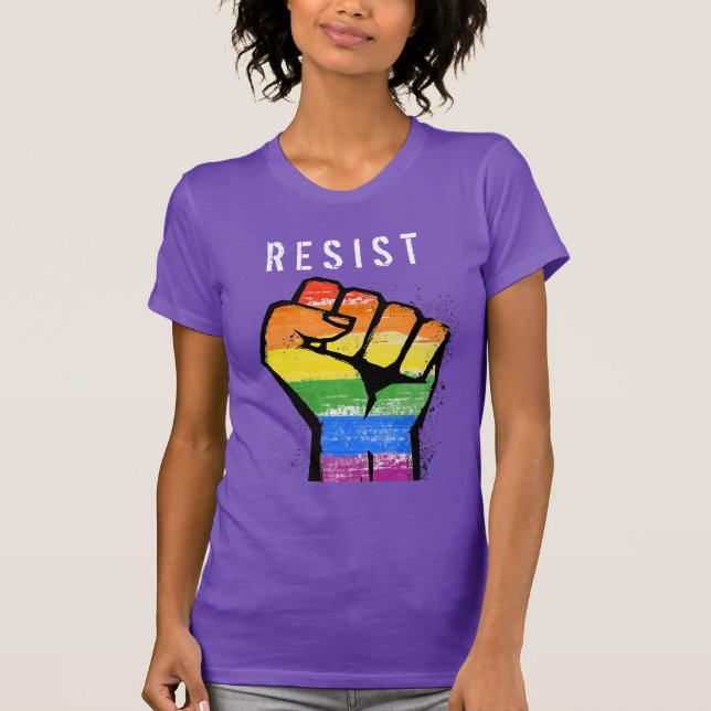 LGBT-Widerstandsfalte T-Shirt (Vorderseite)
