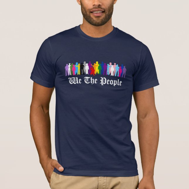 LGBT Wir Menschen entwerfen T - Shirt (Vorderseite)