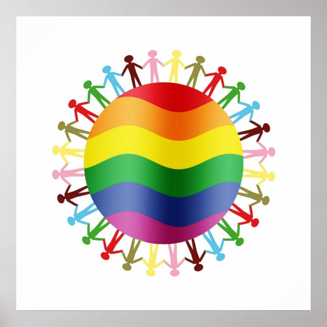 Lgbt World Harmony Poster (Vorne)