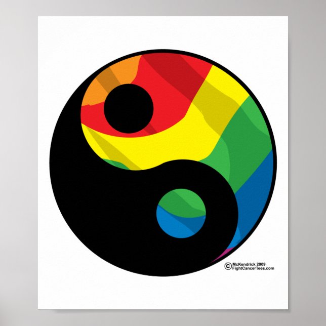 LGBT Ying Yang Poster (Vorne)