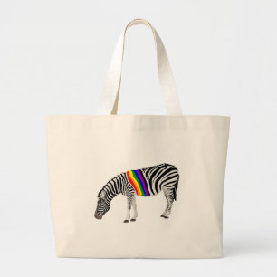 LGBT Zebra Jumbo Stoffbeutel