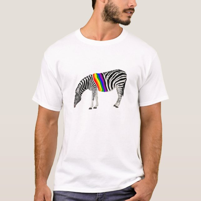 LGBT Zebra T-Shirt (Vorderseite)