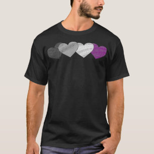 LGBTQ Ace Asexualität Herz Geschenke asexual T-Shirt