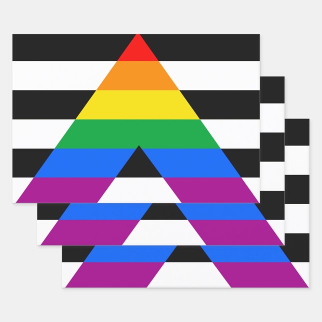 LGBTQ+-Alleinflagge Geschenkpapier Set (Set)