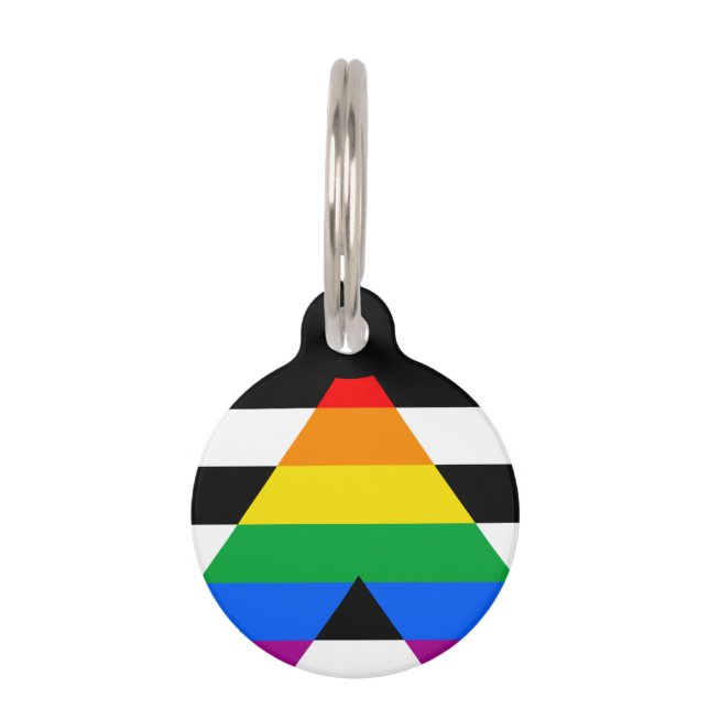 LGBTQ+-Alleinflagge Haustiermarke (Vorderseite)