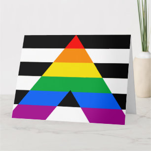 LGBTQ+-Alleinflagge Karte