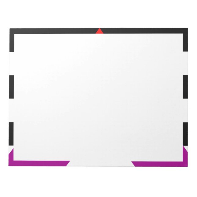 LGBTQ+-Alleinflagge Notizblock (Vorderseite)