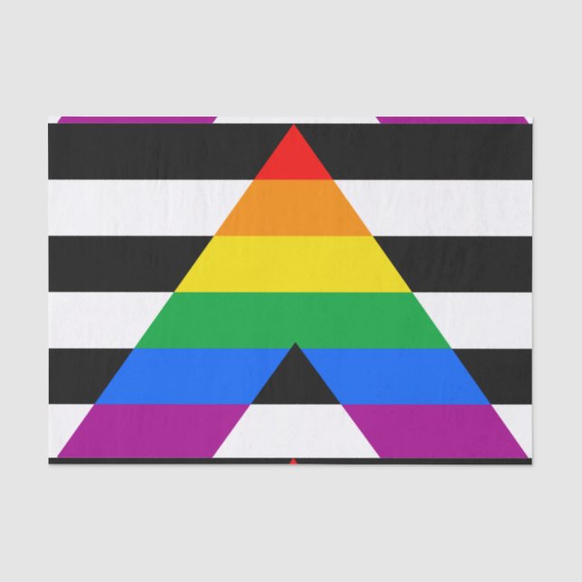 LGBTQ+-Alleinflagge Seidenpapier (Vorderseite)