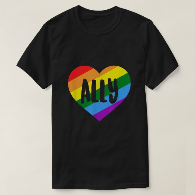LGBTQ Ally  T-Shirt (Design vorne)