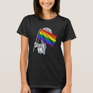 LGBTQ Astronaut Gay LGBT ist eine Regenbogenflagge T-Shirt