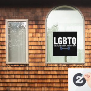 LGBTQ Beine Gesäß Bizeps Trizeps Oberschenkel Gym  Fensteraufkleber