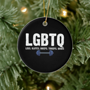 LGBTQ Beine Gesäß Bizeps Trizeps Oberschenkel Gym  Keramik Ornament