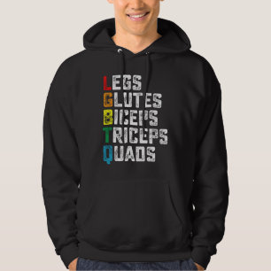 LGBTQ Beine Gesäß Bizeps Trizeps Oberschenkel Lust Hoodie