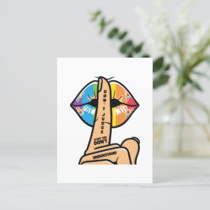 LGBTQ - Beurteilen Sie nicht, was Sie nicht verste Postkarte