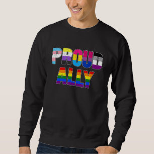 Lgbtq Black Pride Proud Ally Lesbian Gay Bi Trans Sweatshirt