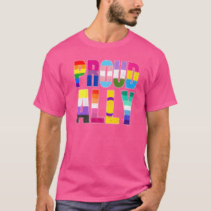 Lgbtq Black Pride stolzer Verbündeter Lesbisch Sch T-Shirt