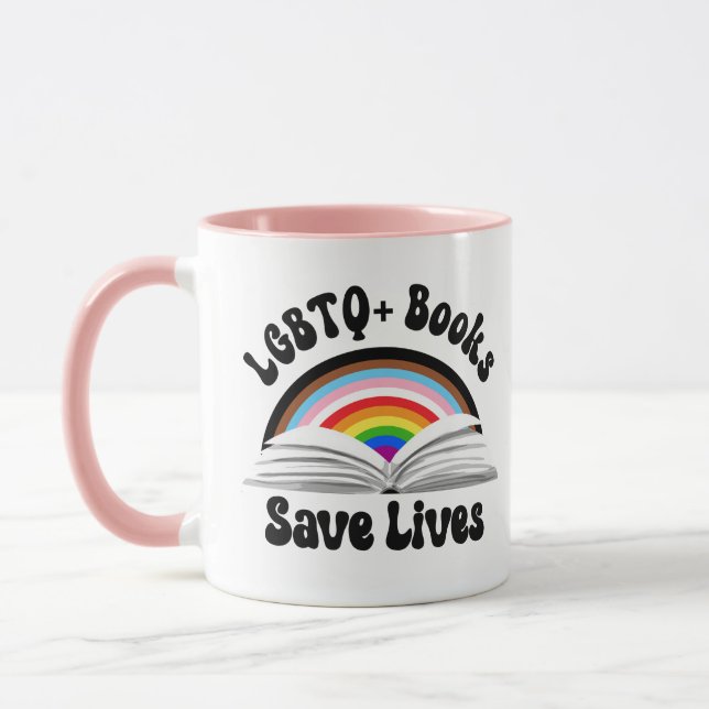 LGBTQ+-Bücher Rettete Leben Tasse (Links)