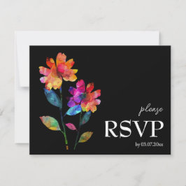 🌈 LGBTQ Budget Dietary choice Petals & Pride RSVP Karte