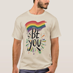 LGBTQ Coole Regenbogenflagge LGBTQ Sie sind stolz T-Shirt