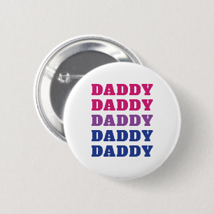 LGBTQ Daddy Bisexual Pride Vater Vatertag Button