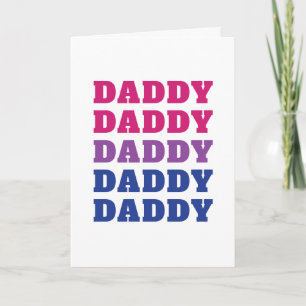 LGBTQ Daddy Bisexueller Stolz Papa Vatertag Karte
