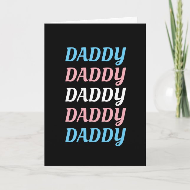 LGBTQ Daddy Transgender Pride Vater Vatertag Karte (Vorderseite)