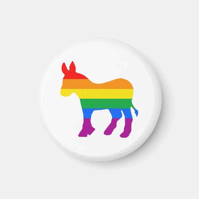 LGBTQ-Demokrat-Pride Magnet (Vorne)