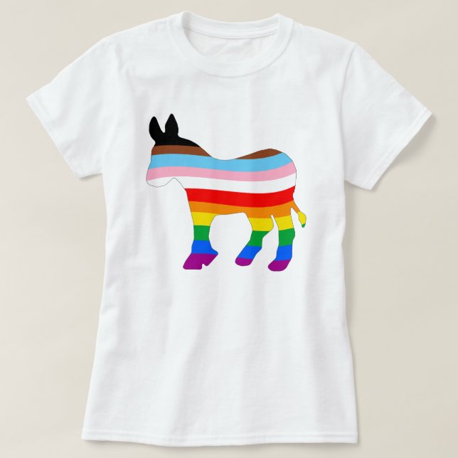 LGBTQ-Demokrat T-Shirt (Design vorne)