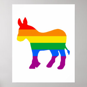 LGBTQ-Demokratenstolz Poster