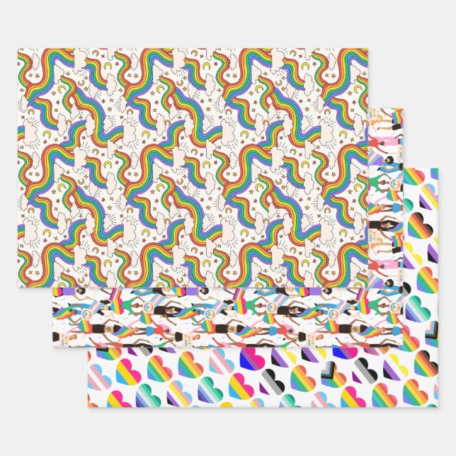 LGBTQ+-Design Geschenkpapier Set (Set)