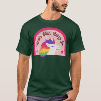 LGBTQ+ Einhorn Hör niemals auf, du zu sein (Halfto T-Shirt