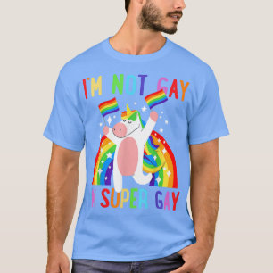 LGBTQ Einhorn Super Schwul Pride LGBT Verbündeter T-Shirt