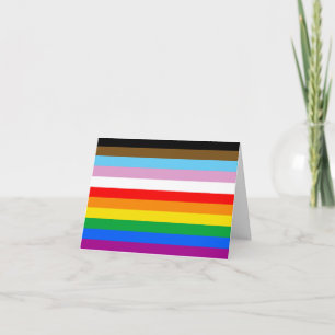 LGBTQ+ EINSCHLIESSENDE PRIDE-FLAGGE FEIERTAGSKARTE