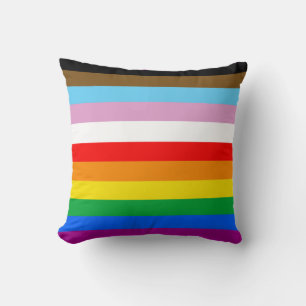 LGBTQ+ EINSCHLIESSENDE PRIDE-FLAGGE KISSEN