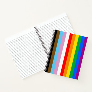 LGBTQ+ EINSCHLIESSENDE PRIDE-FLAGGE NOTIZBUCH