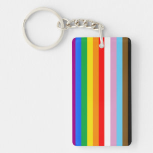 LGBTQ+ EINSCHLIESSENDE PRIDE-FLAGGE SCHLÜSSELANHÄNGER