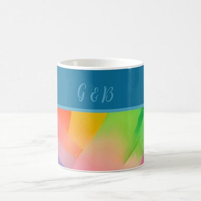 Lgbtq farbiger Regenbogen Kaffeetasse (Mittel)