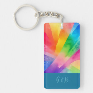 Lgbtq farbiger Regenbogen Schlüsselanhänger