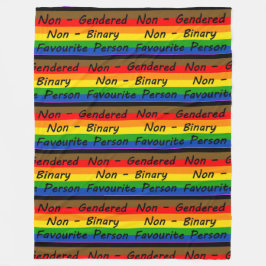 LGBTQ+ Favorit Person Fleece Blanket