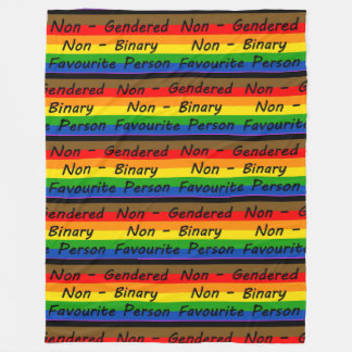 LGBTQ+ Favorit Person Fleece Blanket