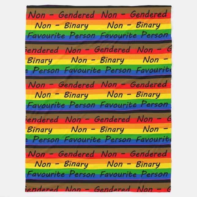 LGBTQ+ Favorit Person Fleece Blanket (Vorderseite)