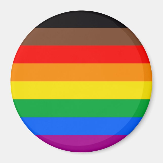 LGBTQ-Flag (8 Streifen) Magnet (Vorne)