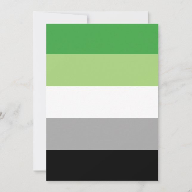 LGBTQ-Flag für Aromatiker (Vorderseite)